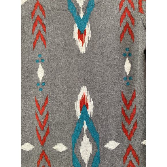 Earthbound Boho Southwest Style Sweater Dress Sz M Long Sleeves Super Soft Cozy - Picture 2 of 8